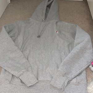 Grey champion hoodie